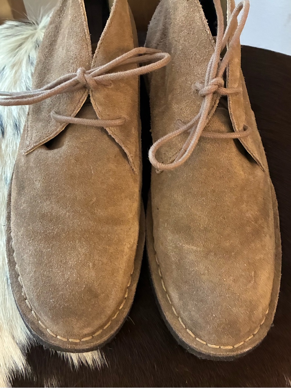 J. Crew Men’s Suede Chukka Boots in Tan